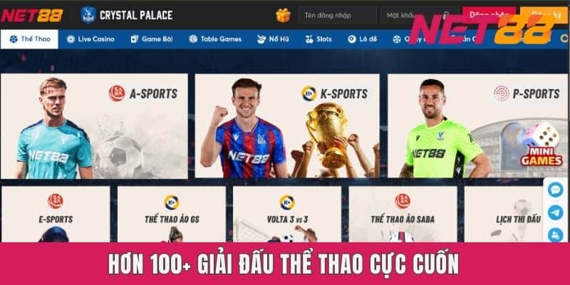 Hơn 100+ giải đấu thể thao cực cuốn